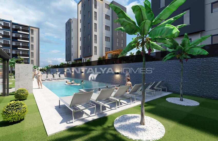 Stylish Apartments in Antalya with Pool and Indoor Parking