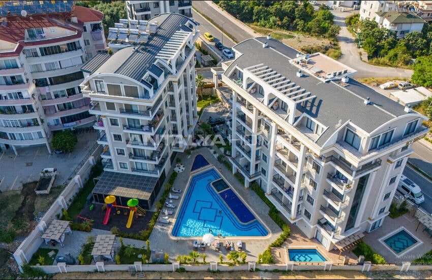 Wohnungen Mit Stadt- Und Bergblick Und Annehmlichkeitenin Alanya 1