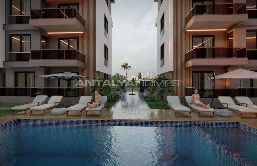 Apartments in a Complex with Pool and Parking in Kepez Antalya