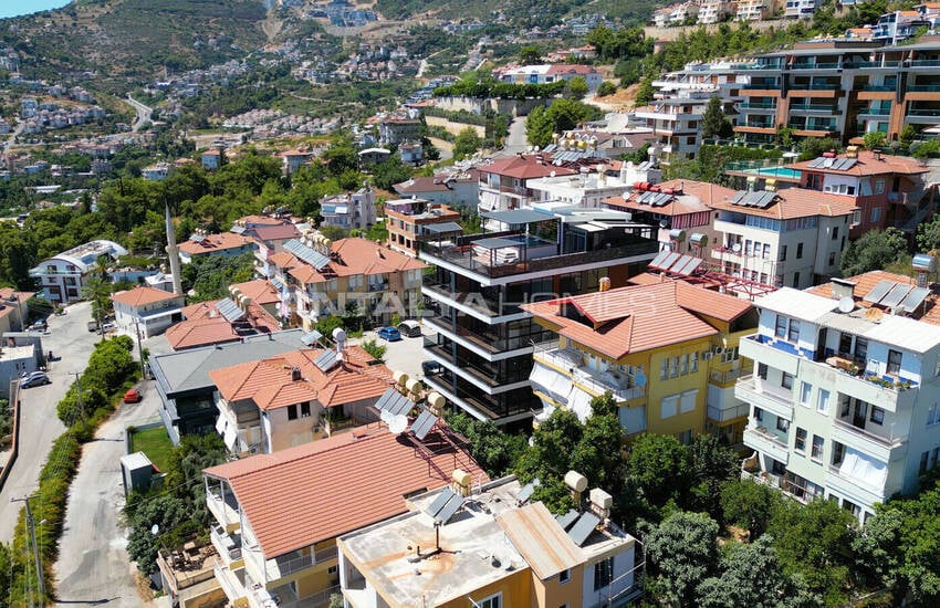 شقق جاهزة بإطلالة على البحر في مجمع بحمام سباحة في ألانيا 3