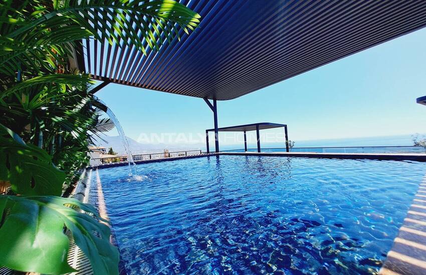 شقق جاهزة بإطلالة على البحر في مجمع بحمام سباحة في ألانيا 7