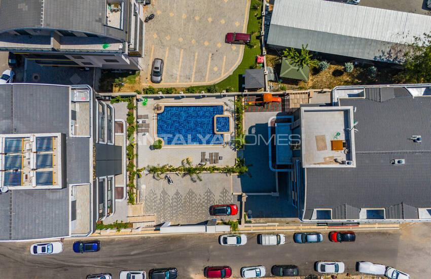 Стильные готовые квартиры в комплексе с бассейном в Алании 5