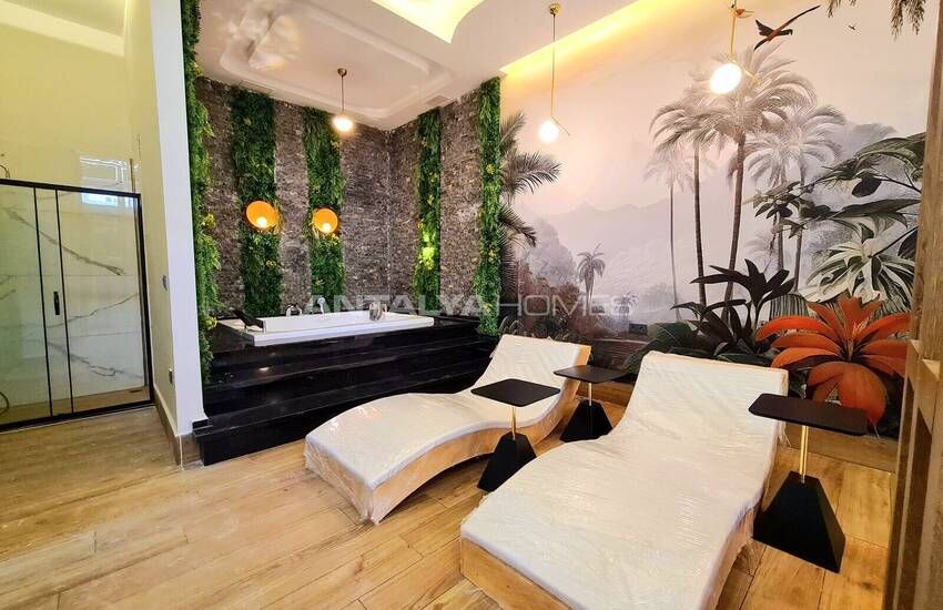 Стильные готовые квартиры в комплексе с бассейном в Алании 24