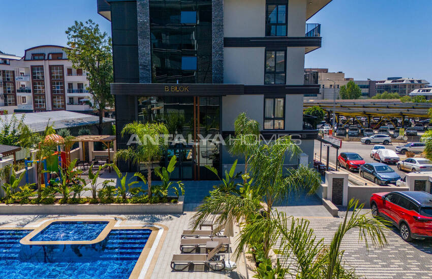 Стильные готовые квартиры в комплексе с бассейном в Алании 2