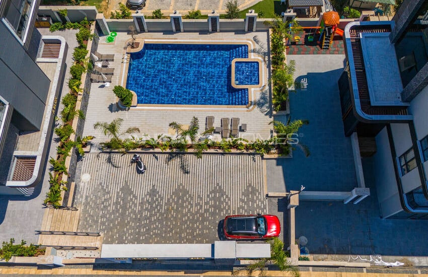 Стильные готовые квартиры в комплексе с бассейном в Алании 6