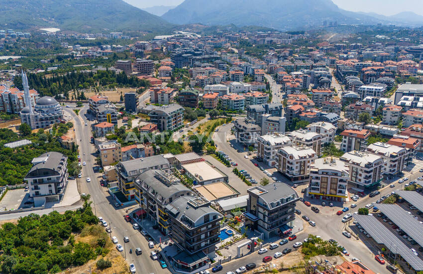 Стильные готовые квартиры в комплексе с бассейном в Алании 9