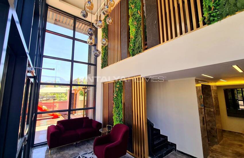 Стильные готовые квартиры в комплексе с бассейном в Алании 29