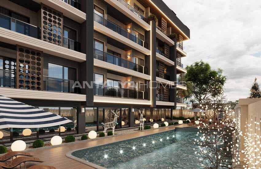 Appartementen In Een Complex Met Zwembad In Alanya