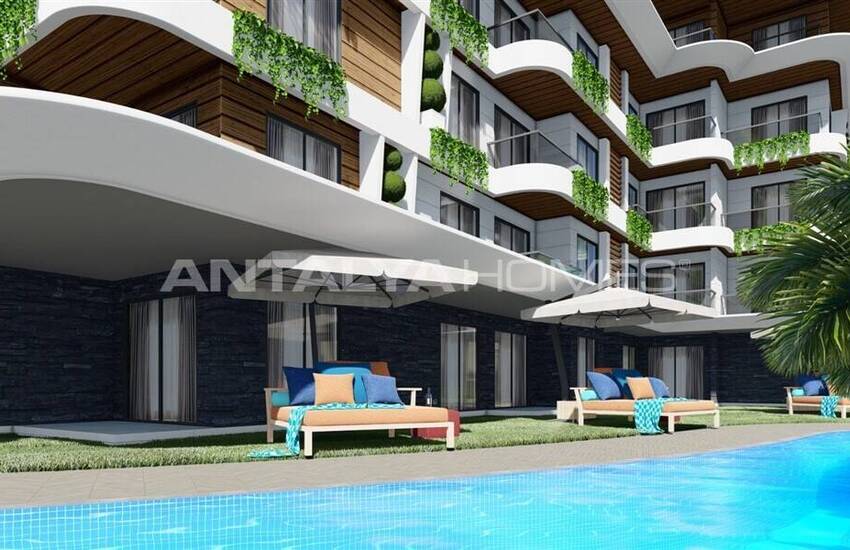 Elegant Apartments in a Hotel Concept Project in Alanya Oba 6