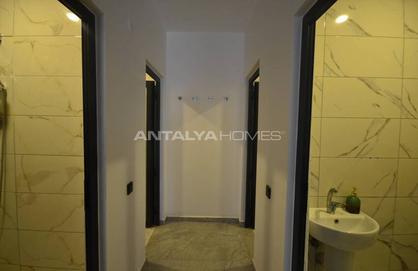 آپارتمان با دید دریا با استخر و پارکینگ در آلانیا 12