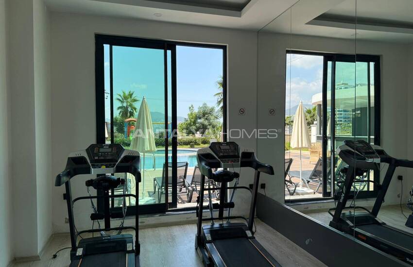 آپارتمان با دید دریا با استخر و پارکینگ در آلانیا 6
