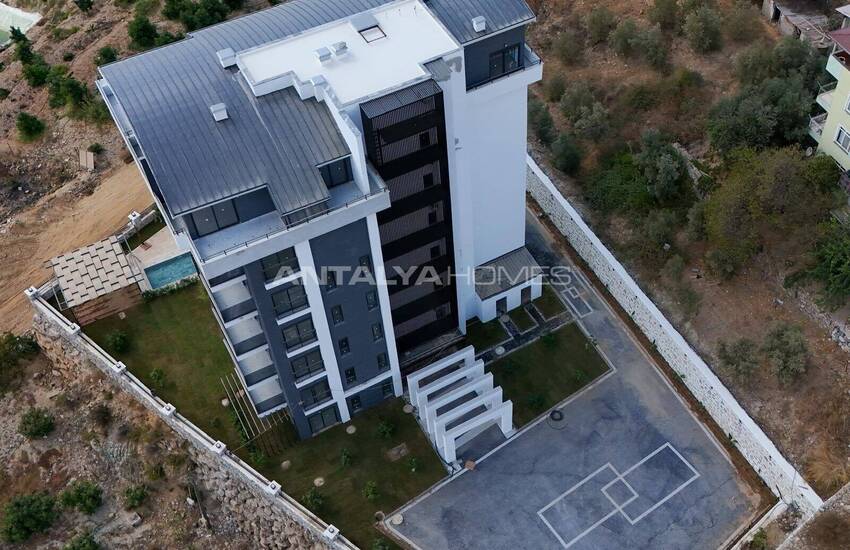 Eleganta Lägenheter Med Utsikt Över Stad Och Natur I Alanya 3
