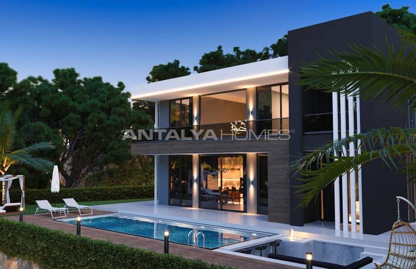 خانه های مستقل با استخرها و باغ های خصوصی در آلانیا 5