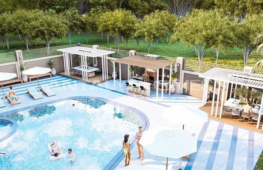 Alanya'da Denize Yakın Tek Bloklu Site İçinde Satılık Daireler  3