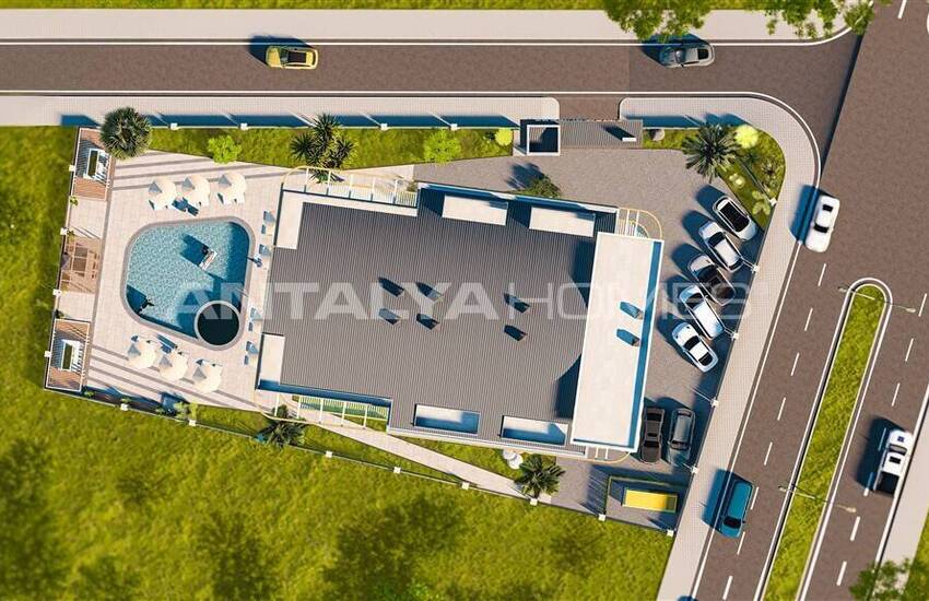 Alanya'da Denize Yakın Tek Bloklu Site İçinde Satılık Daireler  16