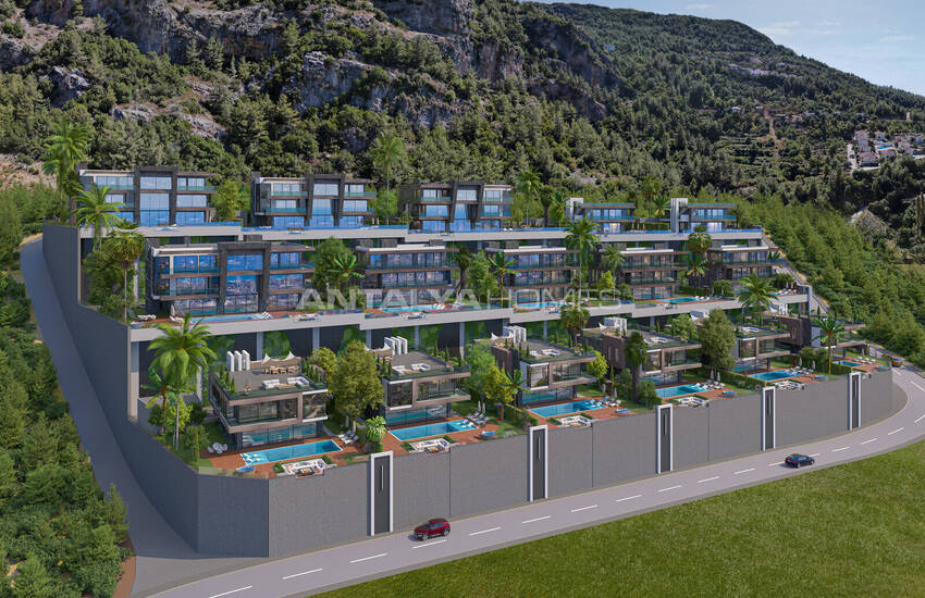 فلل مطلة على البحر مع مسبح خاص في ألانيا أنطاليا 3