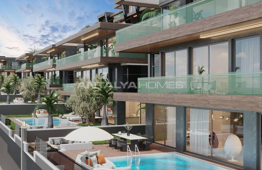 فلل مطلة على البحر مع مسبح خاص في ألانيا أنطاليا 8