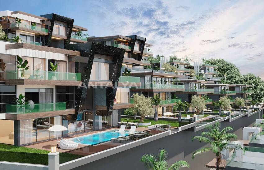 فلل مطلة على البحر مع مسبح خاص في ألانيا أنطاليا 9