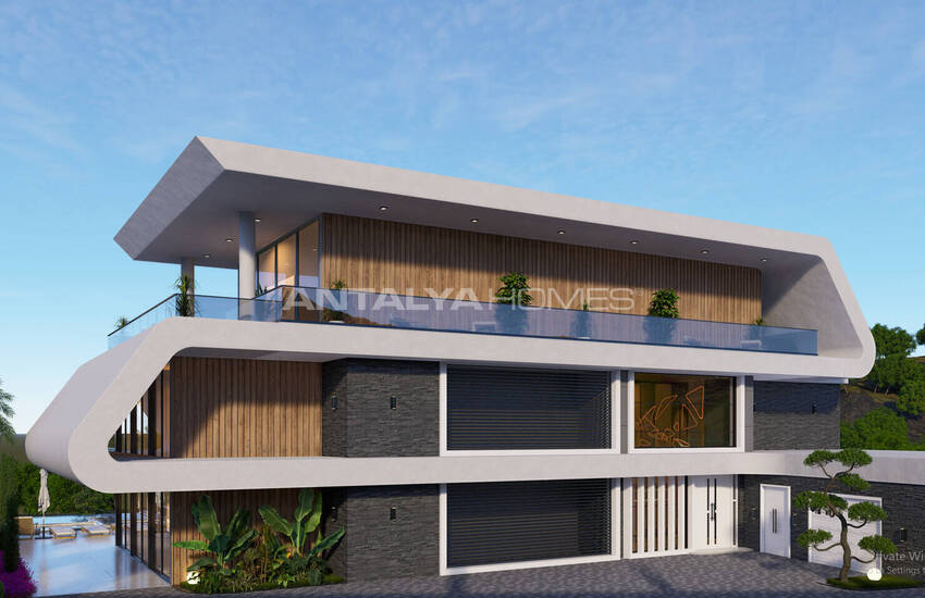Detached Sea and Castle View House in Alanya Antalya 7