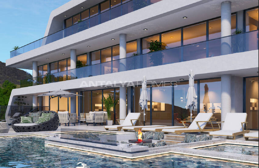 Detached Sea and Castle View House in Alanya Antalya 11