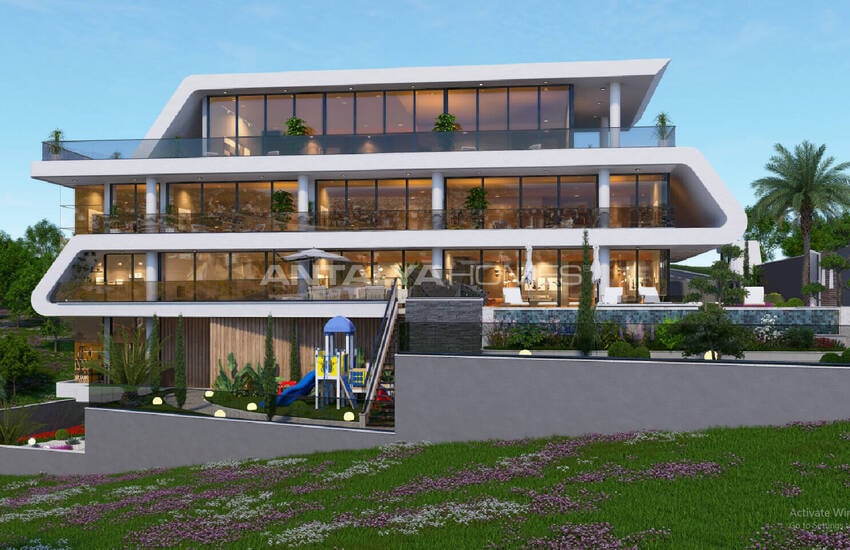 Detached Sea and Castle View House in Alanya Antalya 2