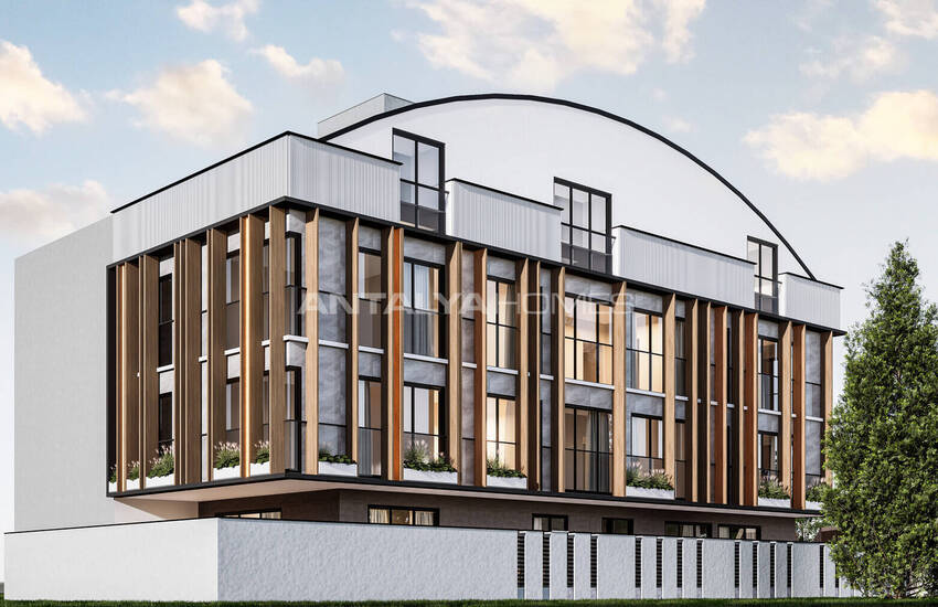 آپارتمان های شیک در یک مجتمع با استخر در نزدیکی دریا در فنر آنتالیا 2