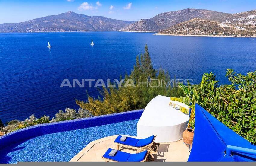 منازل بغرفة نوم واحدة وغرفتي نوم مطلة على البحر في كالكان أنطاليا 7