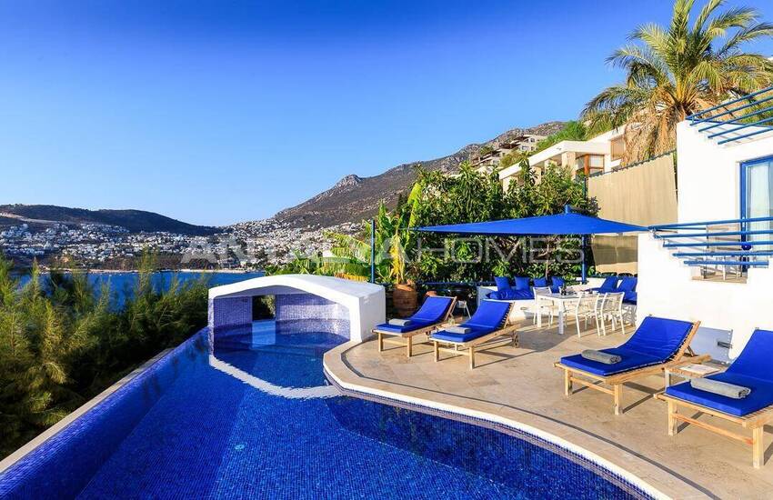 منازل بغرفة نوم واحدة وغرفتي نوم مطلة على البحر في كالكان أنطاليا 8