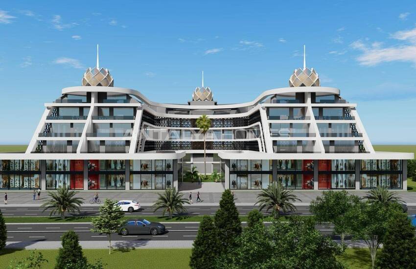 Commercial Properties on a Busy Road in Alanya