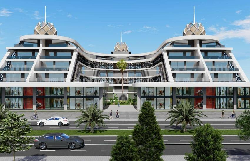 املاک تجاری در یک جاده شلوغ در آلانیا 3