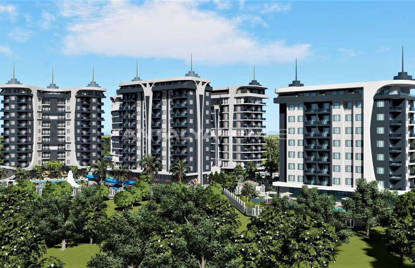 Stylish Flats in an Extensive Project in Alanya Avsallar 10