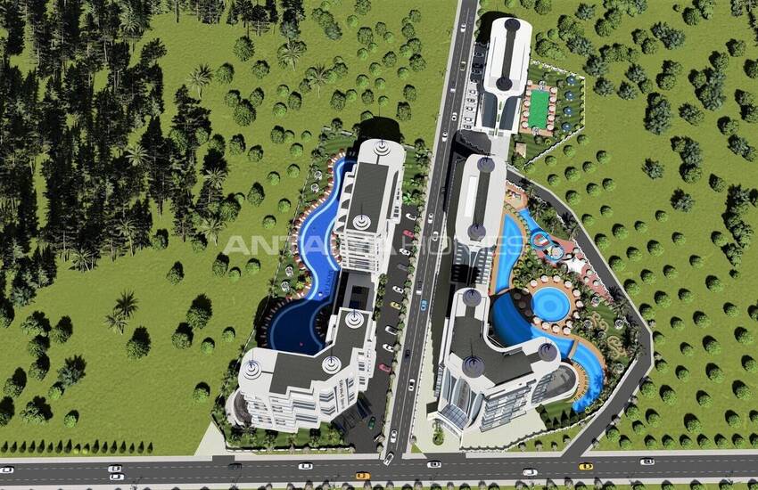 Stylish Flats in an Extensive Project in Alanya Avsallar 12