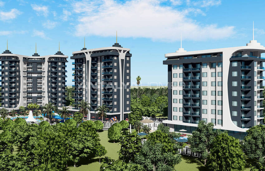Stylish Flats in an Extensive Project in Alanya Avsallar 4