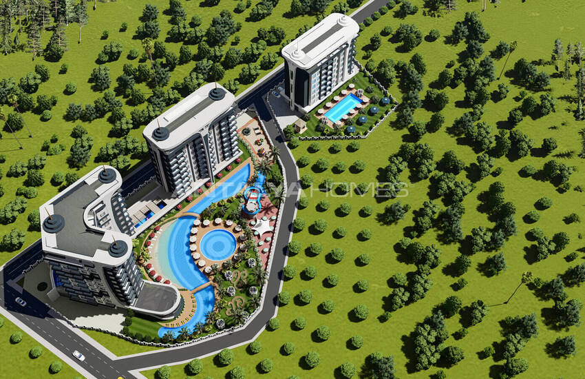 Stylish Flats in an Extensive Project in Alanya Avsallar 8