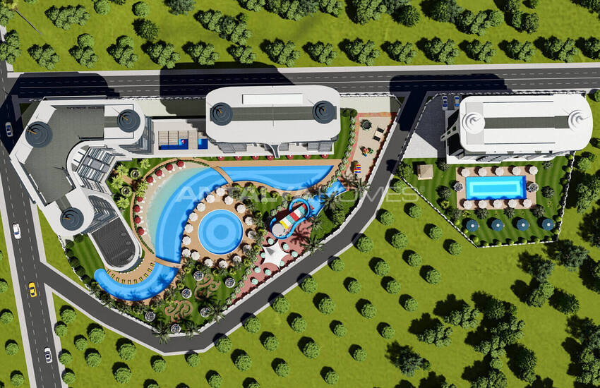 Stylish Flats in an Extensive Project in Alanya Avsallar 7