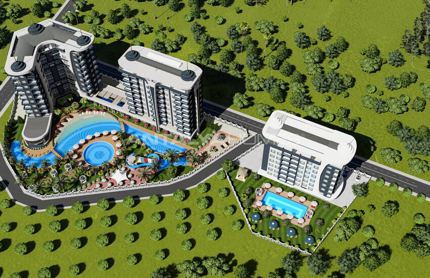 Stylish Flats in an Extensive Project in Alanya Avsallar 6