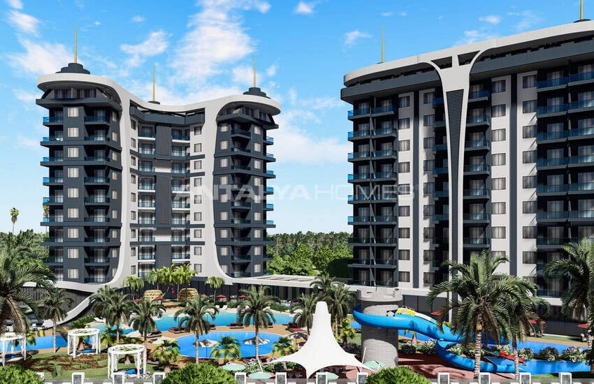 Stylish Flats in an Extensive Project in Alanya Avsallar