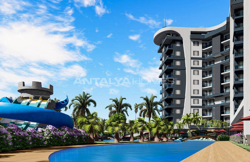 Stylish Flats in an Extensive Project in Alanya Avsallar 15