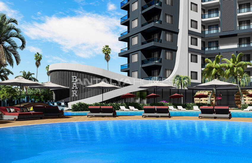 Stylish Flats in an Extensive Project in Alanya Avsallar 16