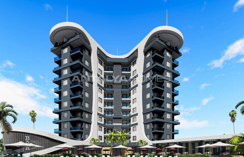 Stylish Flats in an Extensive Project in Alanya Avsallar 2