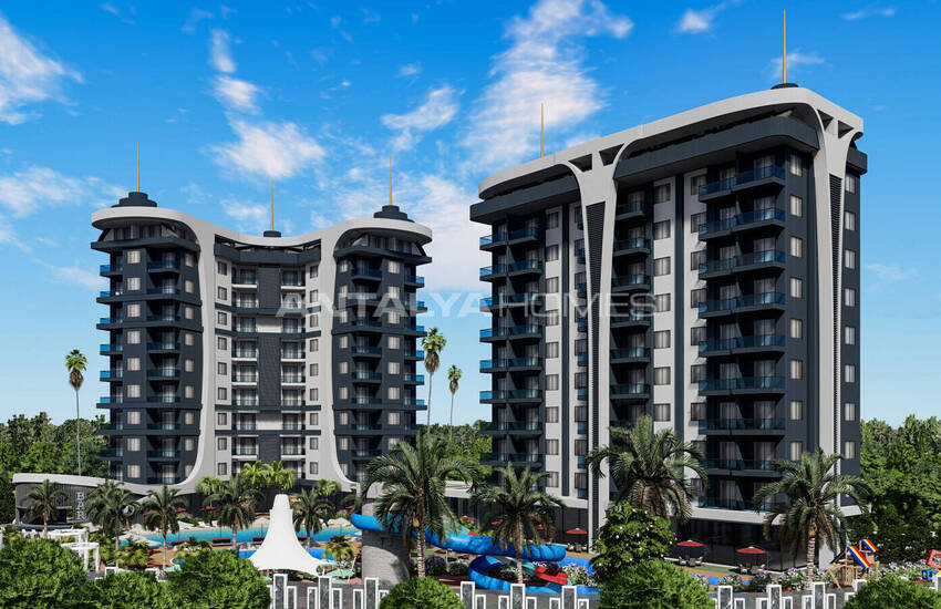 Stylish Flats in an Extensive Project in Alanya Avsallar 1