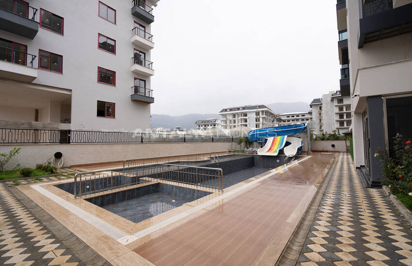 شقق في مجمع بالقرب من الشاطئ مع مسبح في ألانيا كارجيجاك 3