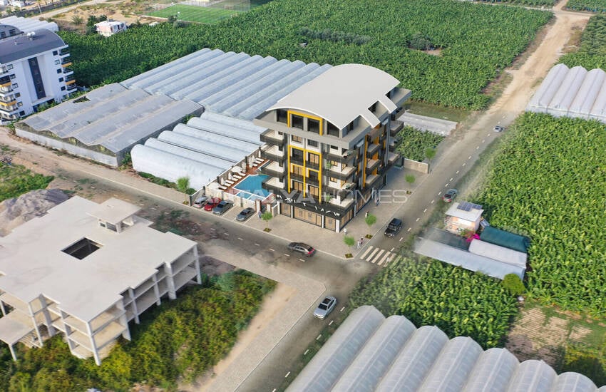 شقق في مجمع بالقرب من الشاطئ مع مسبح في ألانيا كارجيجاك 1