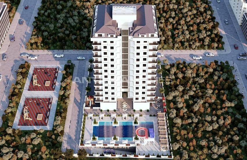 Properties in a Project 300 M From the Sea in Alanya