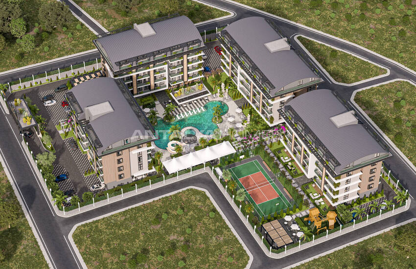 Appartements Élégants Avec De Nombreuses Équipements À Alanya Oba 2