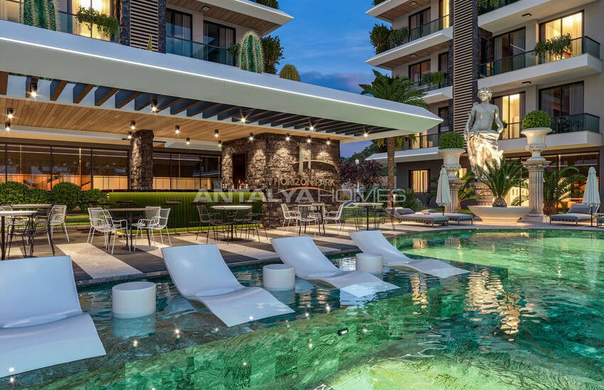 Appartements Élégants Avec De Nombreuses Équipements À Alanya Oba 5