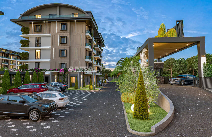 Appartements Élégants Avec De Nombreuses Équipements À Alanya Oba 10