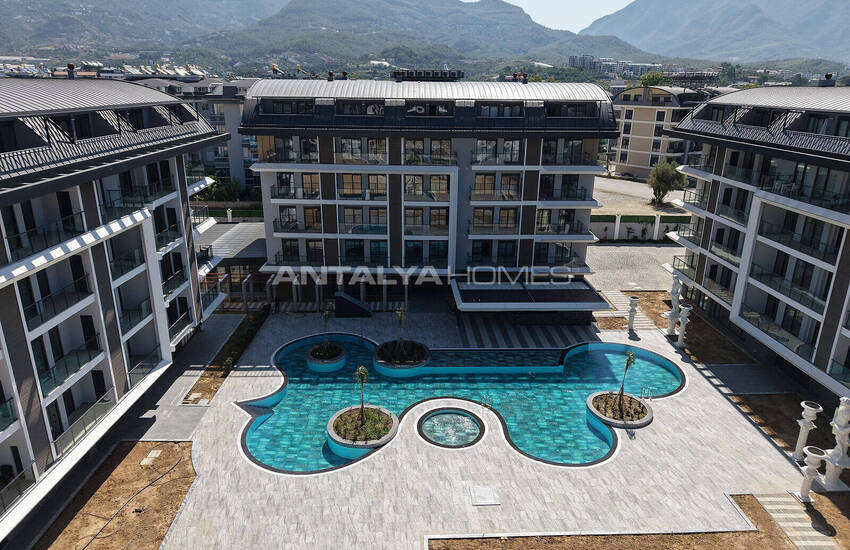 Snygga Lägenheter Med Omfattande Bekvämligheter I Alanya Oba 2
