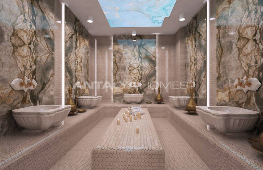 Квартиры с богатыми удобствами рядом с пляжем в Алании 16