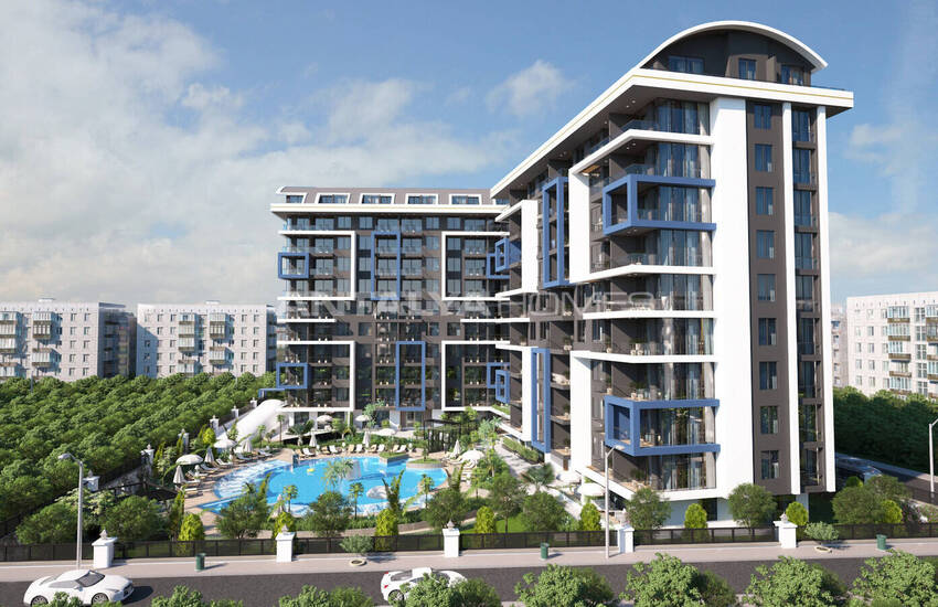 Alanya'da Plaja Yakın Zengin Olanaklara Sahip Sitede Daireler 4